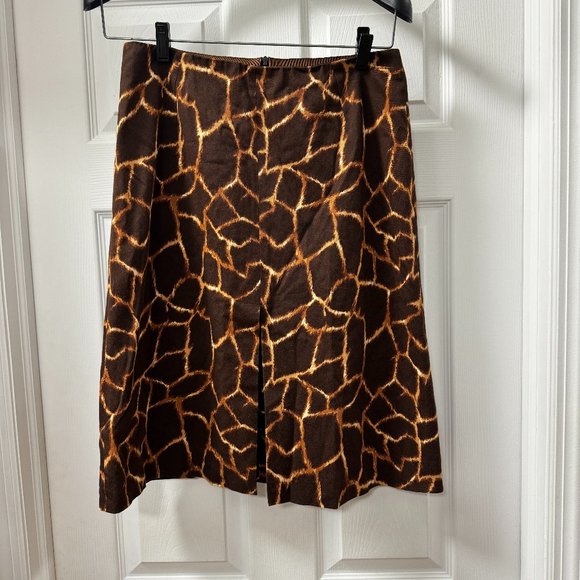 Dolce & Gabbana Animal Giraffe Print Skirt Vintage Size M, Italian 42, US6 - Picture 1 of 13